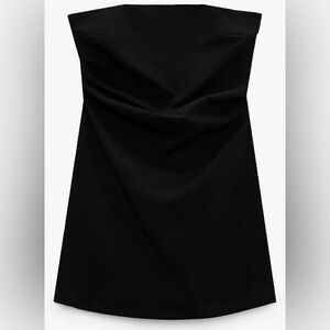 Elegant Black Strapless Dress